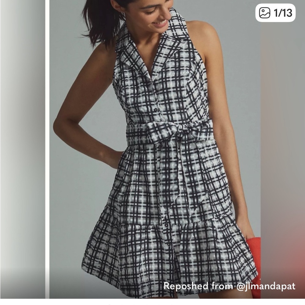 Anthropologie Maeve Plaid Mini
Shirt Dress, Size: 2 us